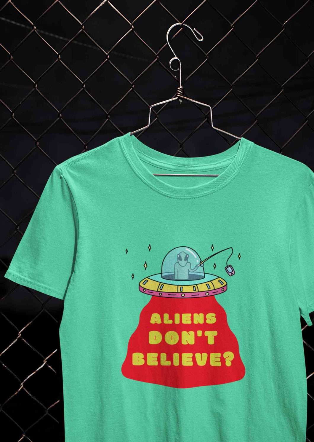 Aliens Do Not Beleive Mens Half Sleeves T-shirt- KidsFashionVilla