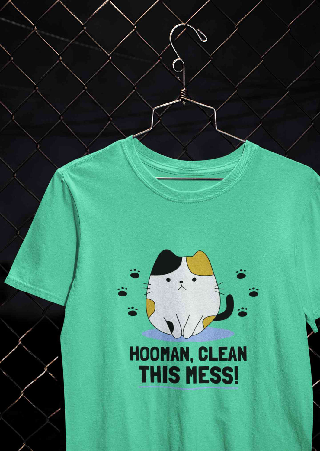 Human Clean This Mess Funny Women Half Sleeves T-shirt- KidsFashionVilla