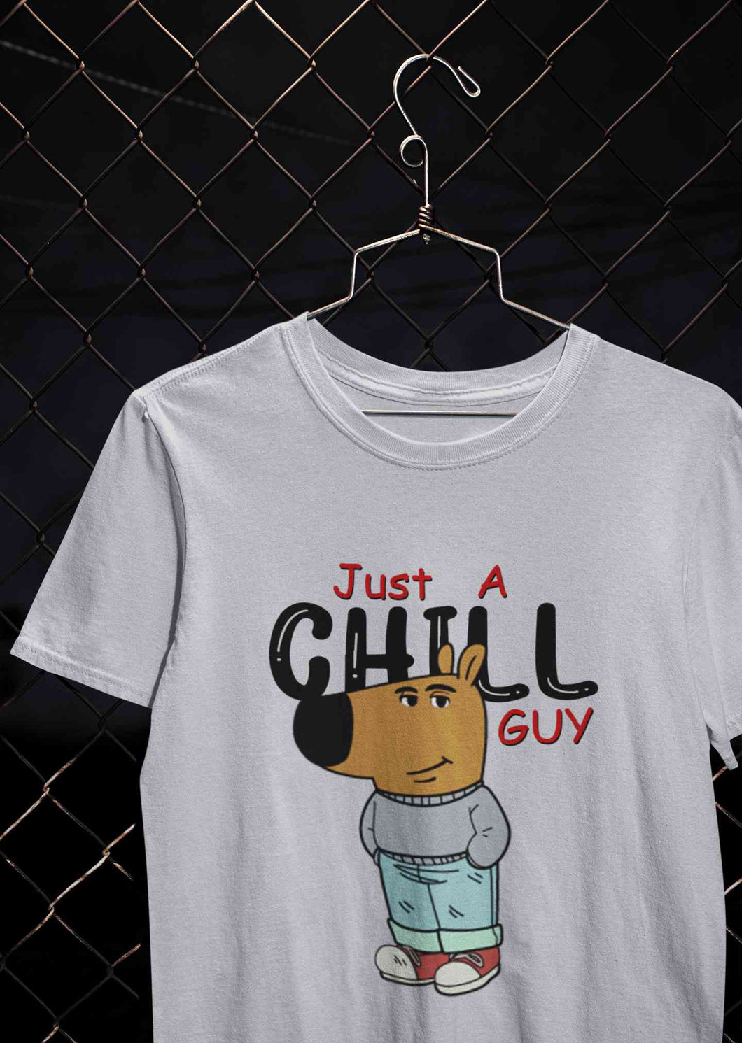Just A Chill Guy Mens Half Sleeves T-shirt- KidsFashionVilla