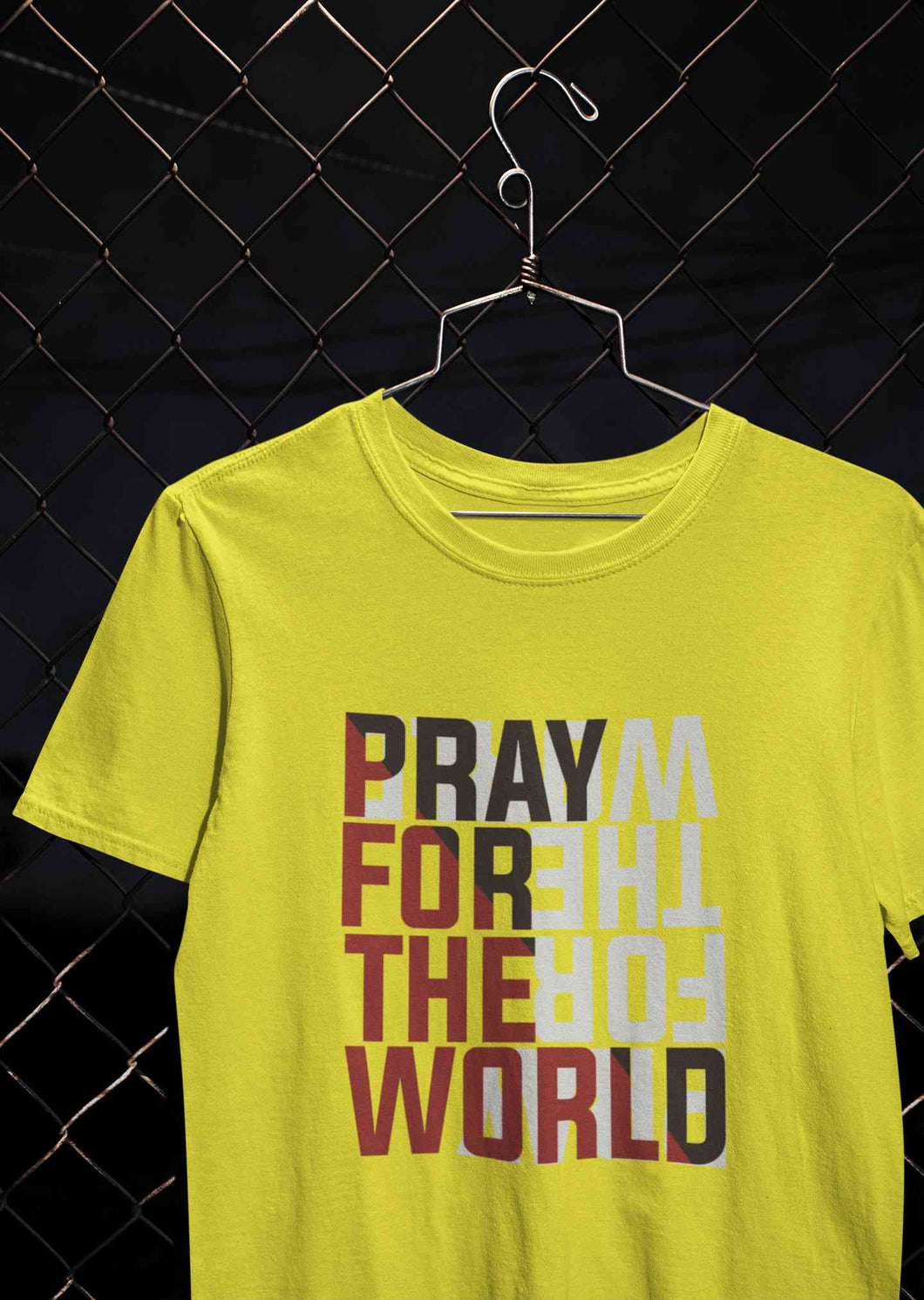 Pray For The World Women Half Sleeves T-shirt- KidsFashionVilla