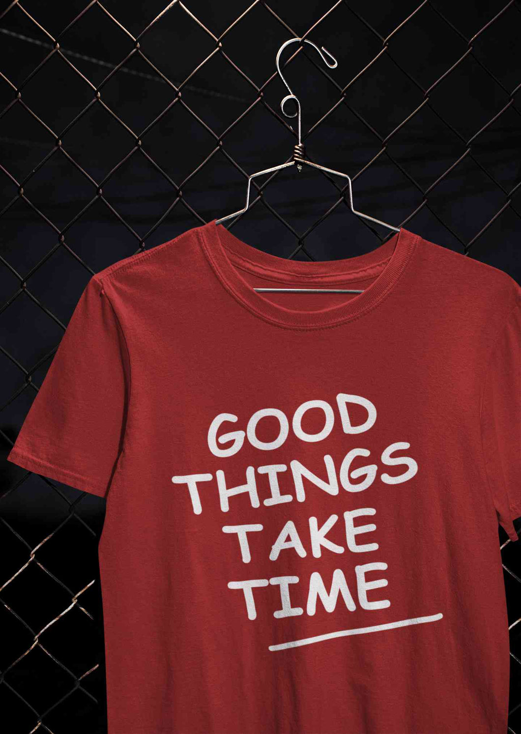 Good Things Take Time Mens Half Sleeves T-shirt- KidsFashionVilla