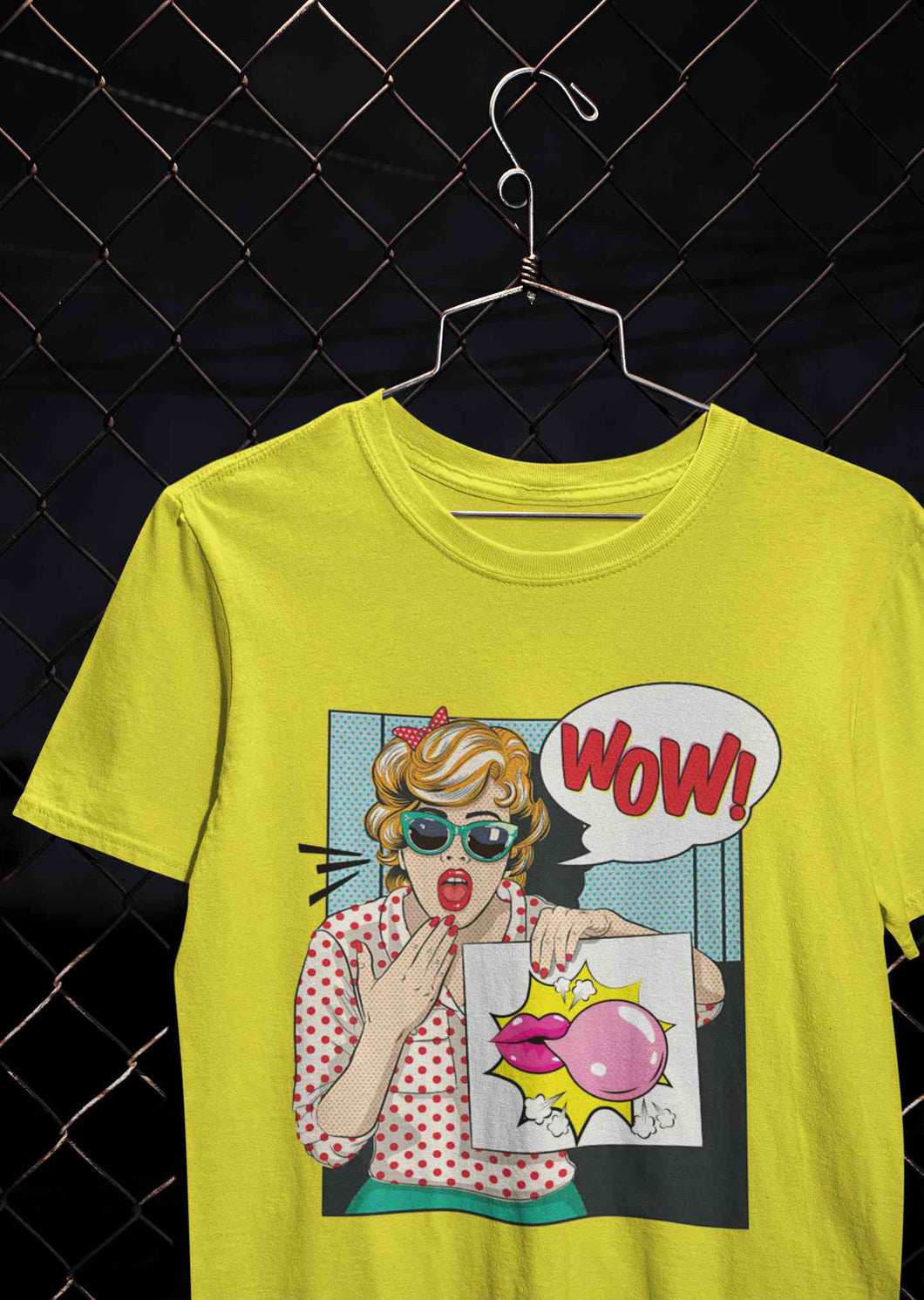 Suprised Pop Art  Cartoon Women Half Sleeves T-shirt- KidsFashionVilla