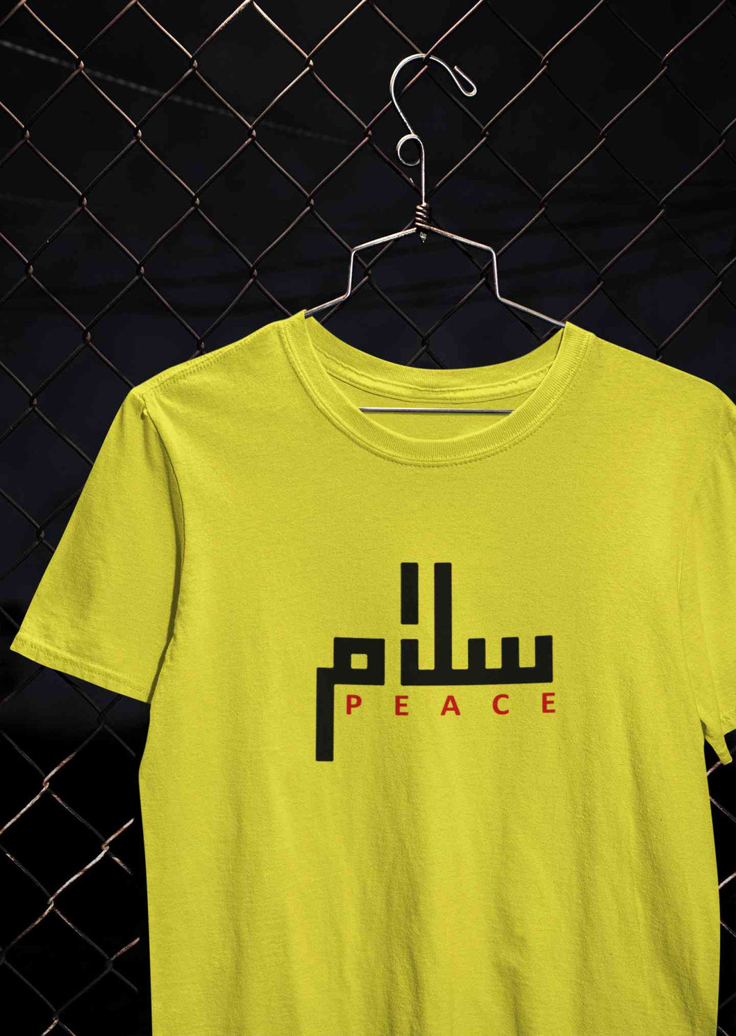 Salam Peace Arabic Word Mens Half Sleeves T-shirt- KidsFashionVilla