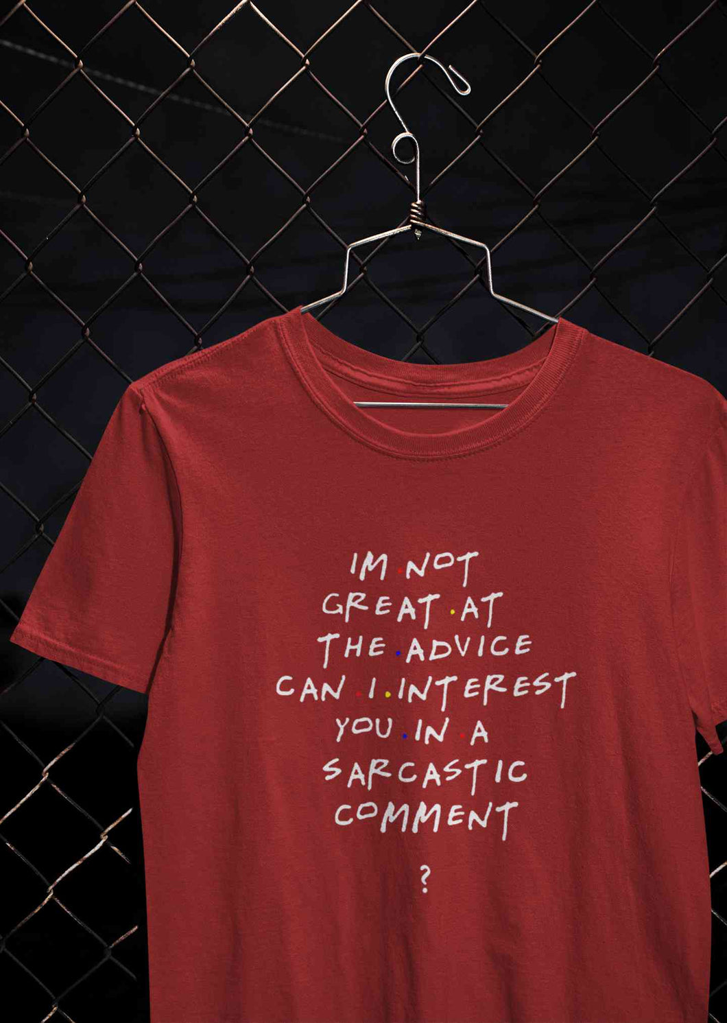 F.R.I.E.N.D.S Sarcastic Comment Chandler Women Half Sleeves T-shirt- KidsFashionVilla