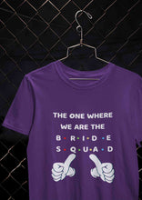 Load image into Gallery viewer, Bride Squad Women Half Sleeves T-shirt- KidsFashionVilla

