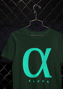 Alpha Mens Half Sleeves T-shirt- KidsFashionVilla