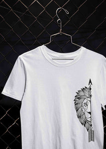 Lion and Lioness Couples Lovey Dovey Half Sleeves T-Shirts -KidsFashionVilla