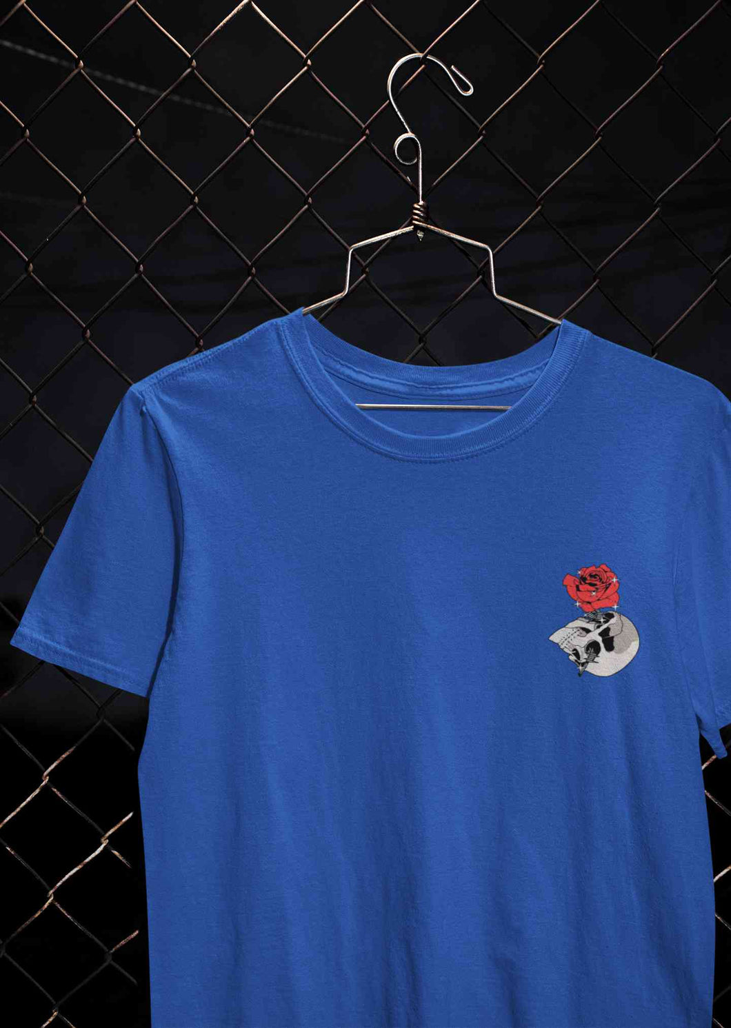 Skull Rose Women Half Sleeves T-shirt- KidsFashionVilla