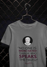 Load image into Gallery viewer, Plato Quote Mens Half Sleeves T-shirt- KidsFashionVilla

