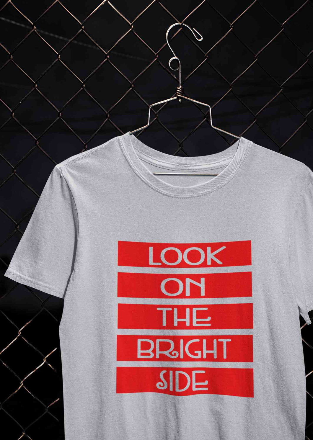 Look On The Bright Side Mens Half Sleeves T-shirt- KidsFashionVilla