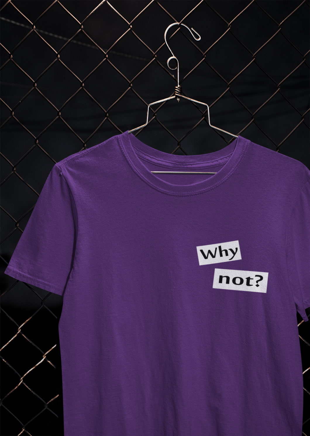 Why Not Quotes Mens Half Sleeves T-shirt- KidsFashionVilla