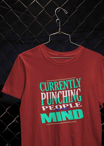 Punching People Mens Half Sleeves T-shirt- KidsFashionVilla