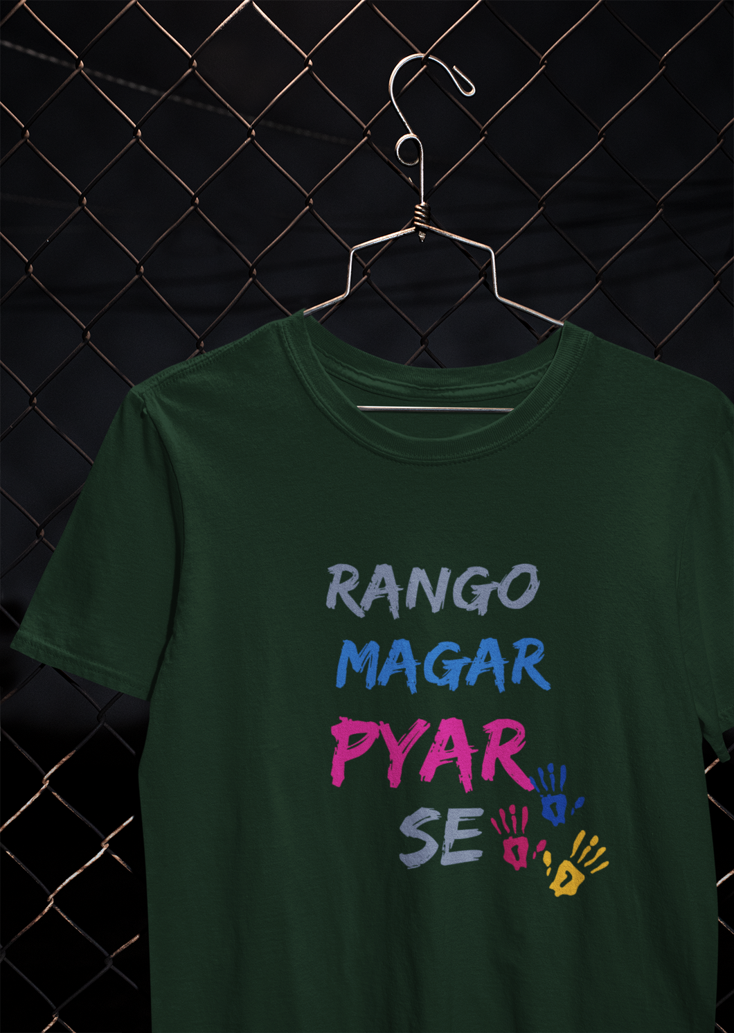 Rango Magar Pyaar Se Women Half Sleeves T-shirt- KidsFashionVilla
