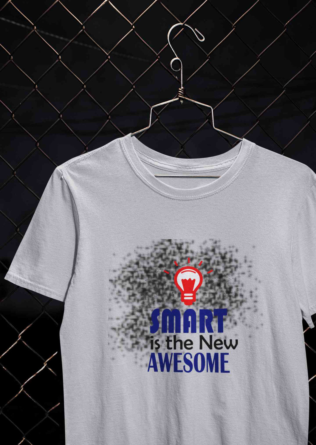 Smart Is Awesome Mens Half Sleeves T-shirt- KidsFashionVilla