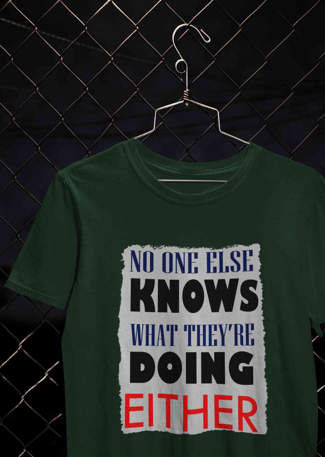 No One Knows Mens Half Sleeves T-shirt- KidsFashionVilla