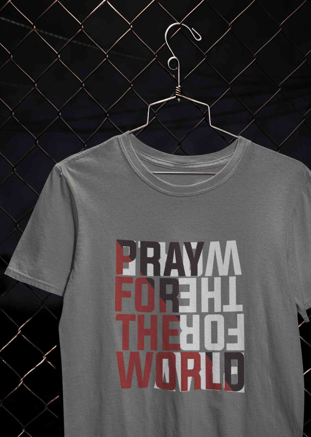 Pray For The World Women Half Sleeves T-shirt- KidsFashionVilla