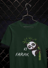 Load image into Gallery viewer, Ki Farak Panda Graphic Funny Mens Half Sleeves T-shirt- KidsFashionVilla

