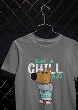 Load image into Gallery viewer, Just A Chill Guy Mens Half Sleeves T-shirt- KidsFashionVilla
