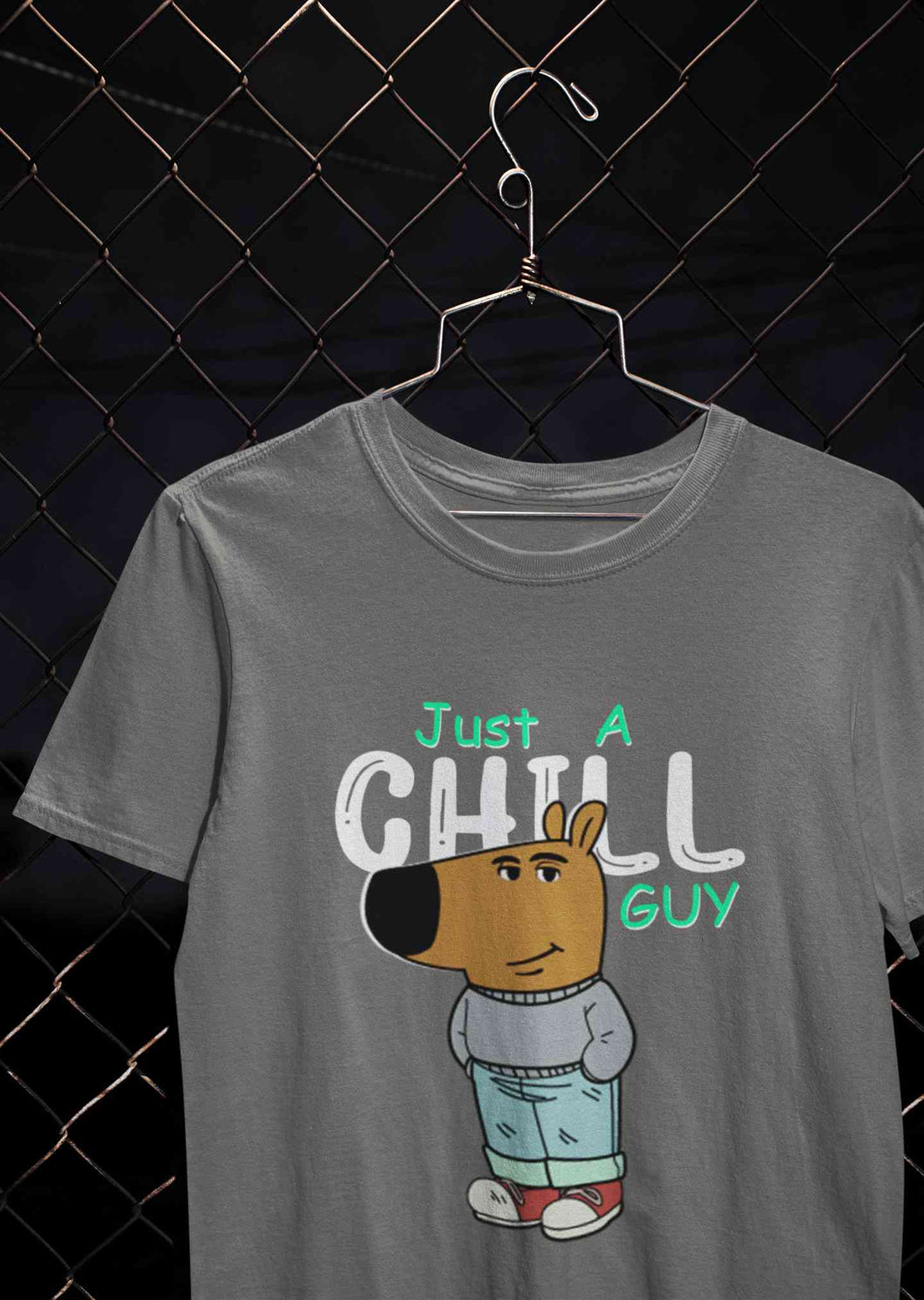 Just A Chill Guy Mens Half Sleeves T-shirt- KidsFashionVilla