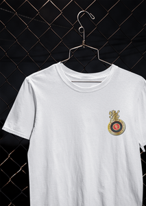 Rcb Logo Side Pocket Women Half Sleeves T-shirt- KidsFashionVilla