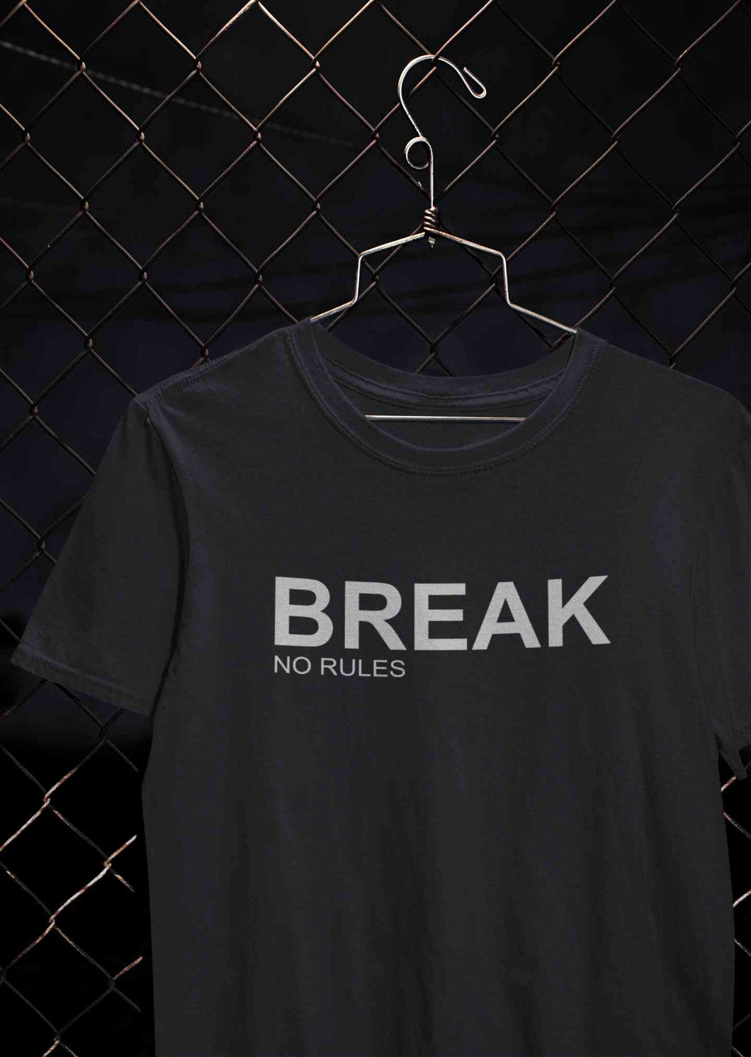 Break No Rules Mens Half Sleeves T-shirt- KidsFashionVilla