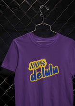 Load image into Gallery viewer, 100% Delulu Women Half Sleeves T-shirt- KidsFashionVilla

