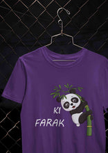 Load image into Gallery viewer, Ki Farak Panda Graphic Funny Mens Half Sleeves T-shirt- KidsFashionVilla
