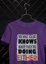 Load image into Gallery viewer, No One Knows Mens Half Sleeves T-shirt- KidsFashionVilla
