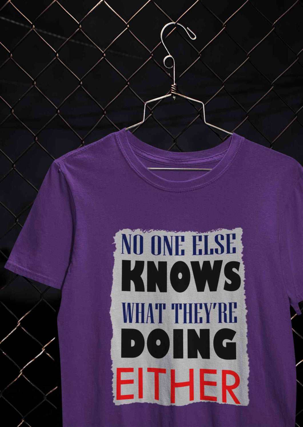 No One Knows Mens Half Sleeves T-shirt- KidsFashionVilla