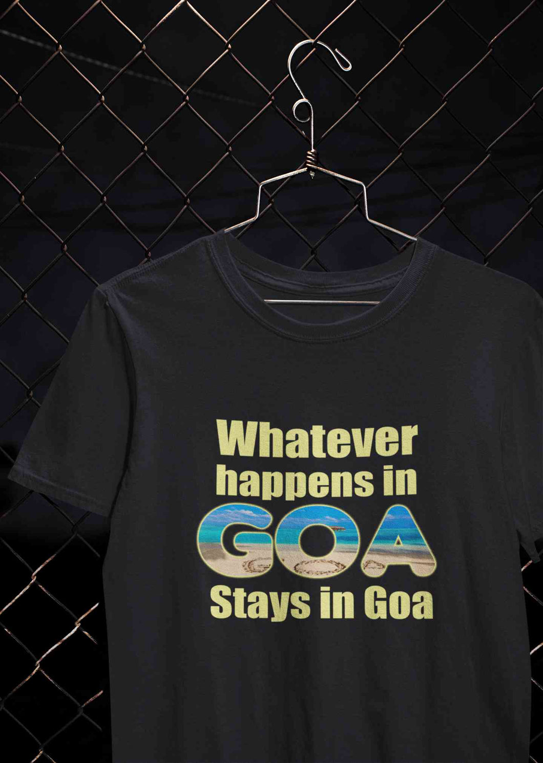 Whatever happens In Goa Stays In Goa Women Half Sleeves T-shirt- KidsFashionVilla