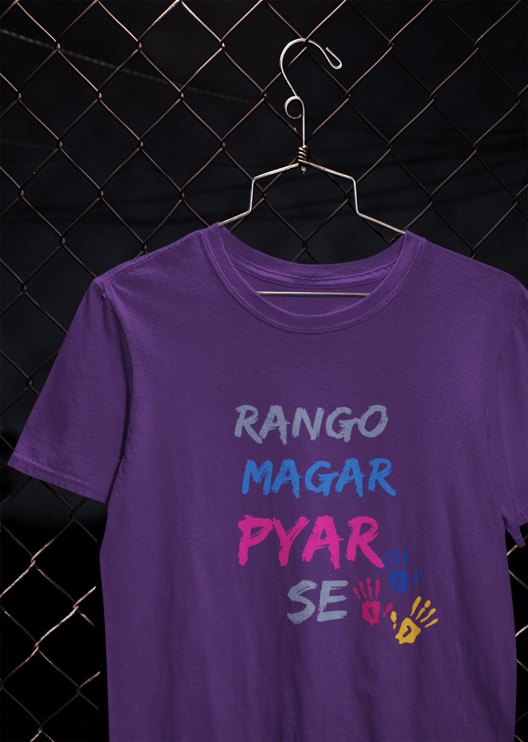 Rango Magar Pyaar Se Women Half Sleeves T-shirt- KidsFashionVilla