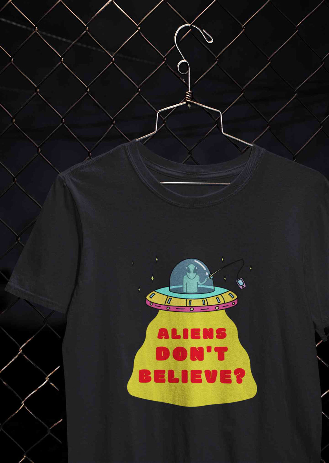 Aliens Do Not Beleive Women Half Sleeves T-shirt- KidsFashionVilla