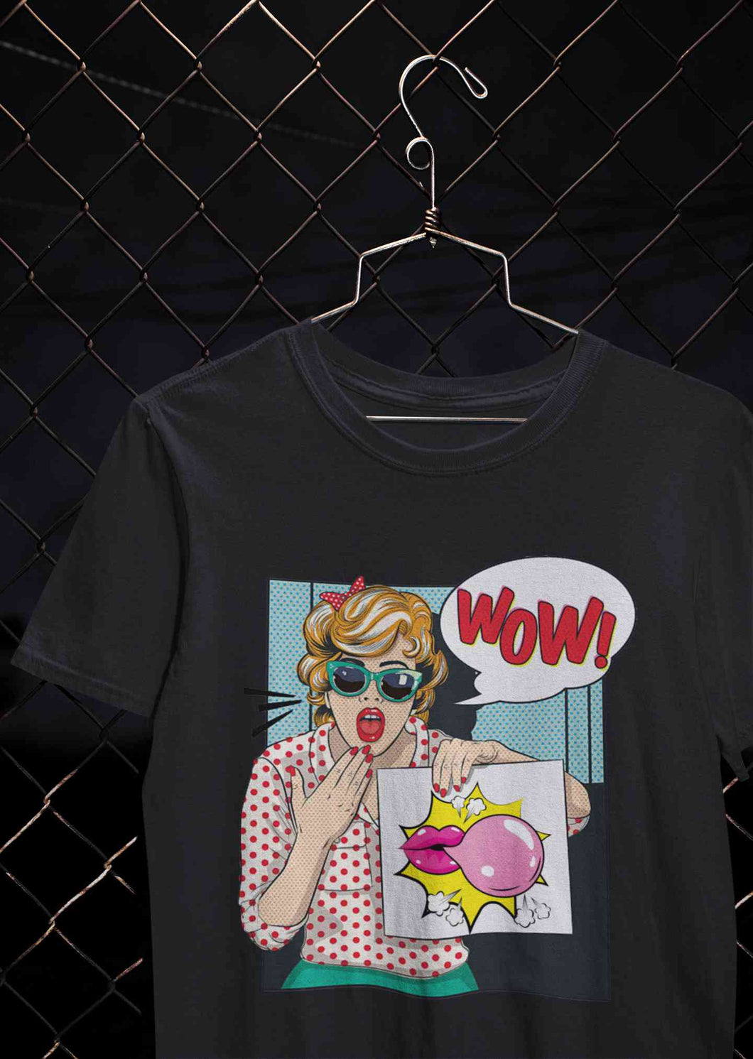 Suprised Pop Art  Cartoon Women Half Sleeves T-shirt- KidsFashionVilla