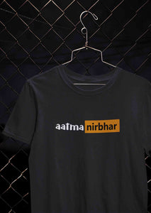 Aatmanirbhar  Women Half Sleeves T-shirt- KidsFashionVilla