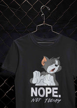 Load image into Gallery viewer, Cute Cartoon Not Today Women Half Sleeves T-shirt- KidsFashionVilla
