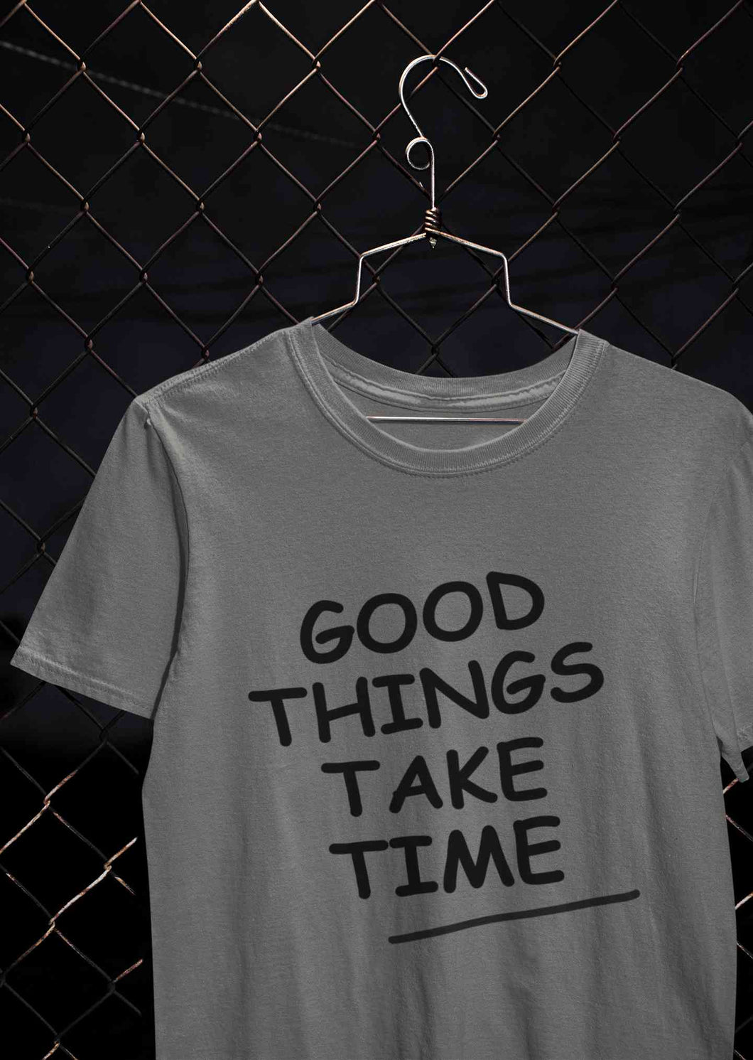 Good Things Take Time Mens Half Sleeves T-shirt- KidsFashionVilla