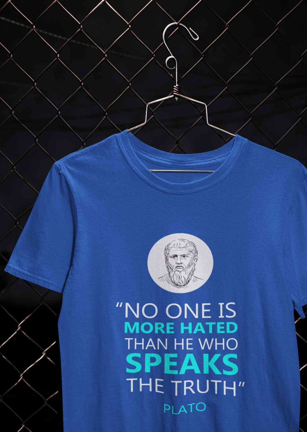 Plato Quote Mens Half Sleeves T-shirt- KidsFashionVilla