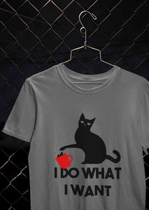 I Do What I Want Women Half Sleeves T-shirt- KidsFashionVilla