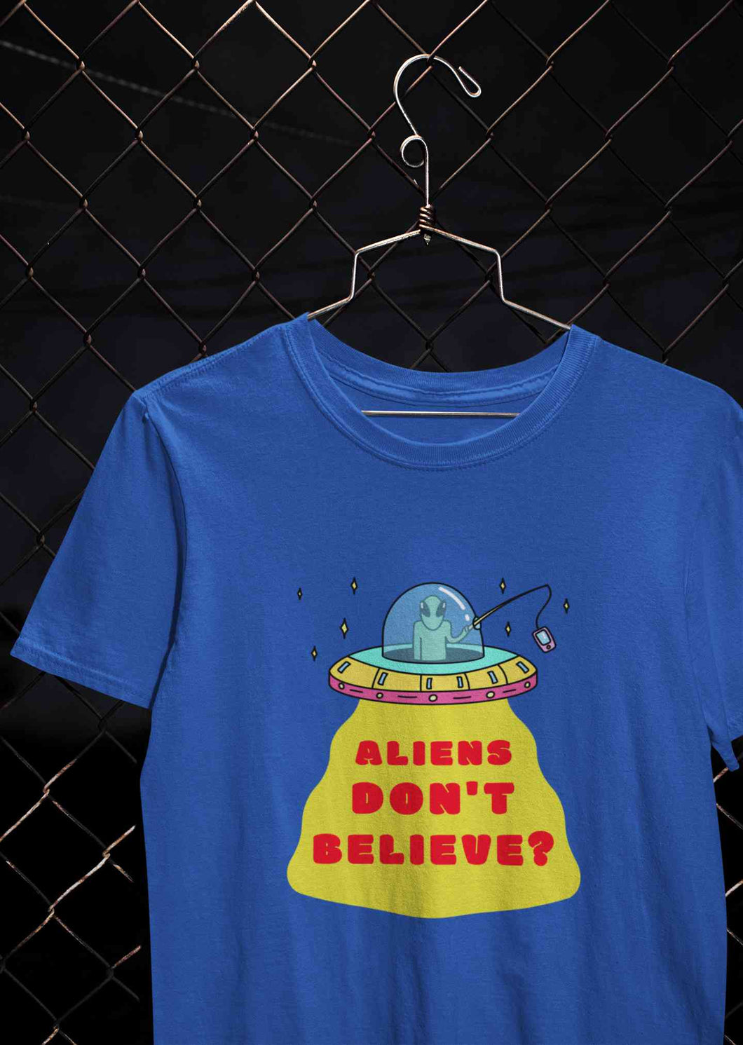 Aliens Do Not Beleive Women Half Sleeves T-shirt- KidsFashionVilla