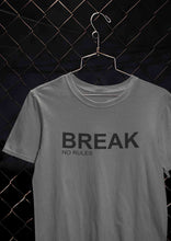 Load image into Gallery viewer, Break No Rules Mens Half Sleeves T-shirt- KidsFashionVilla
