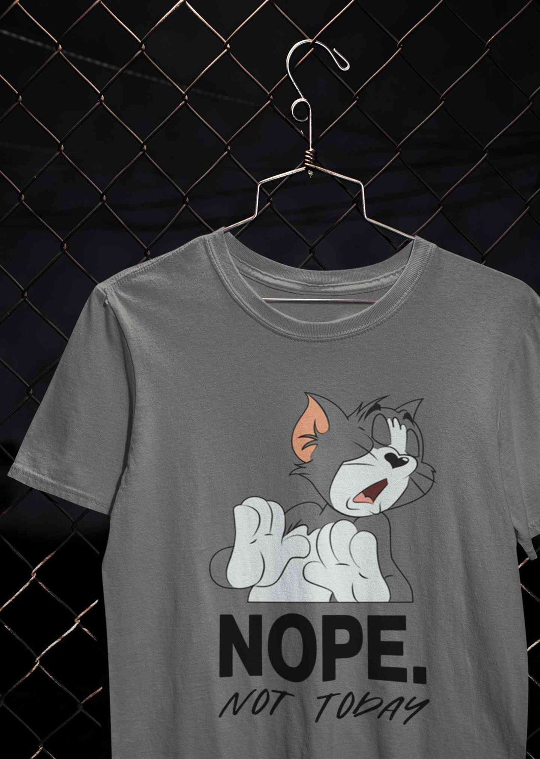 Cute Cartoon Not Today Women Half Sleeves T-shirt- KidsFashionVilla