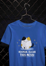 Load image into Gallery viewer, Human Clean This Mess Funny Women Half Sleeves T-shirt- KidsFashionVilla
