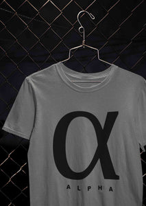 Alpha Mens Half Sleeves T-shirt- KidsFashionVilla