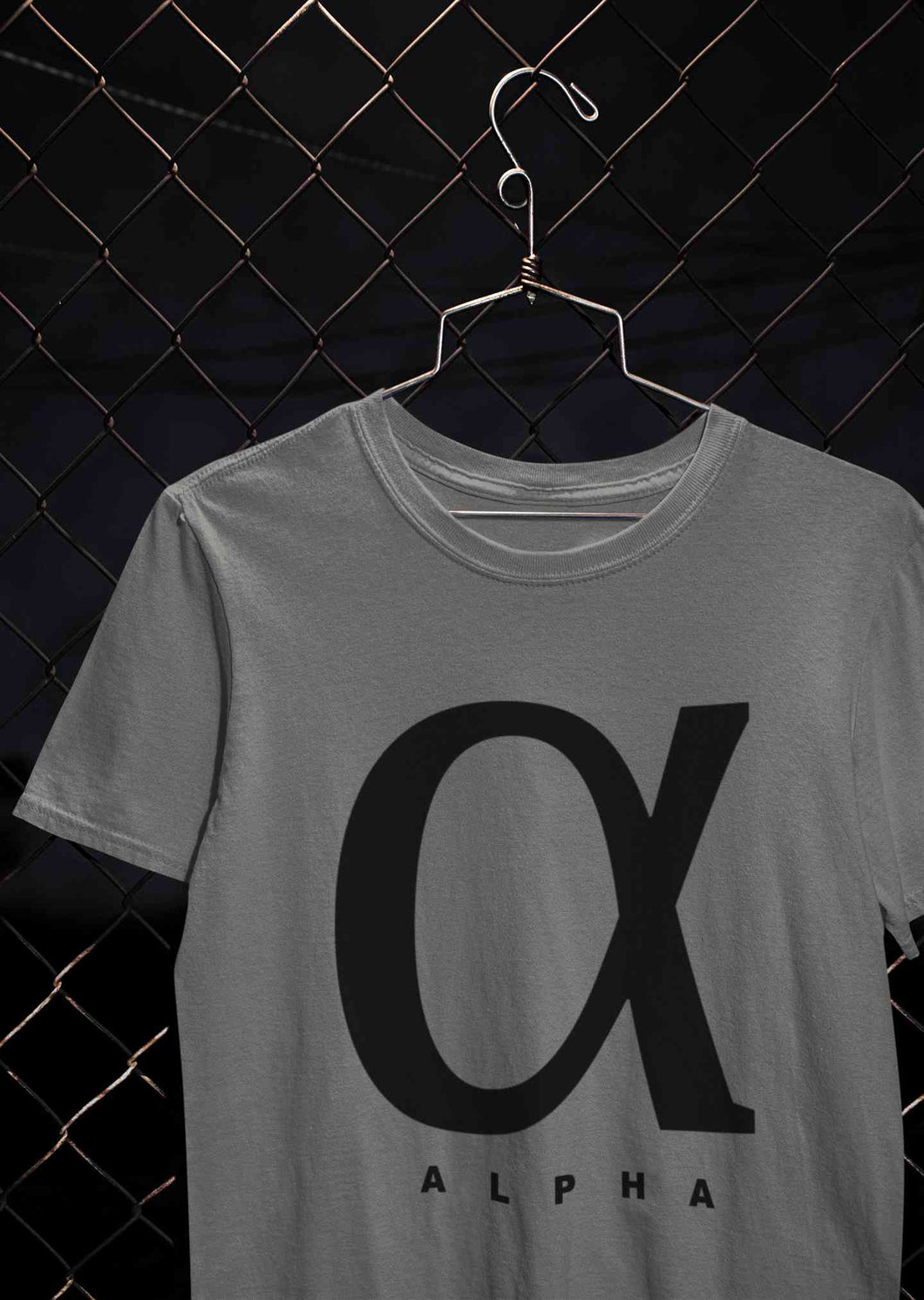 Alpha Mens Half Sleeves T-shirt- KidsFashionVilla