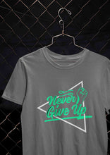 Load image into Gallery viewer, Never Give Up Mens Half Sleeves T-shirt- KidsFashionVilla
