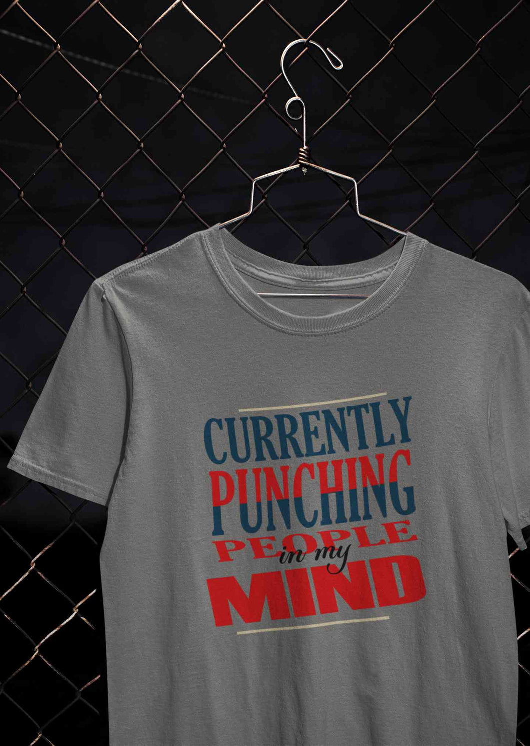 Punching People Mens Half Sleeves T-shirt- KidsFashionVilla