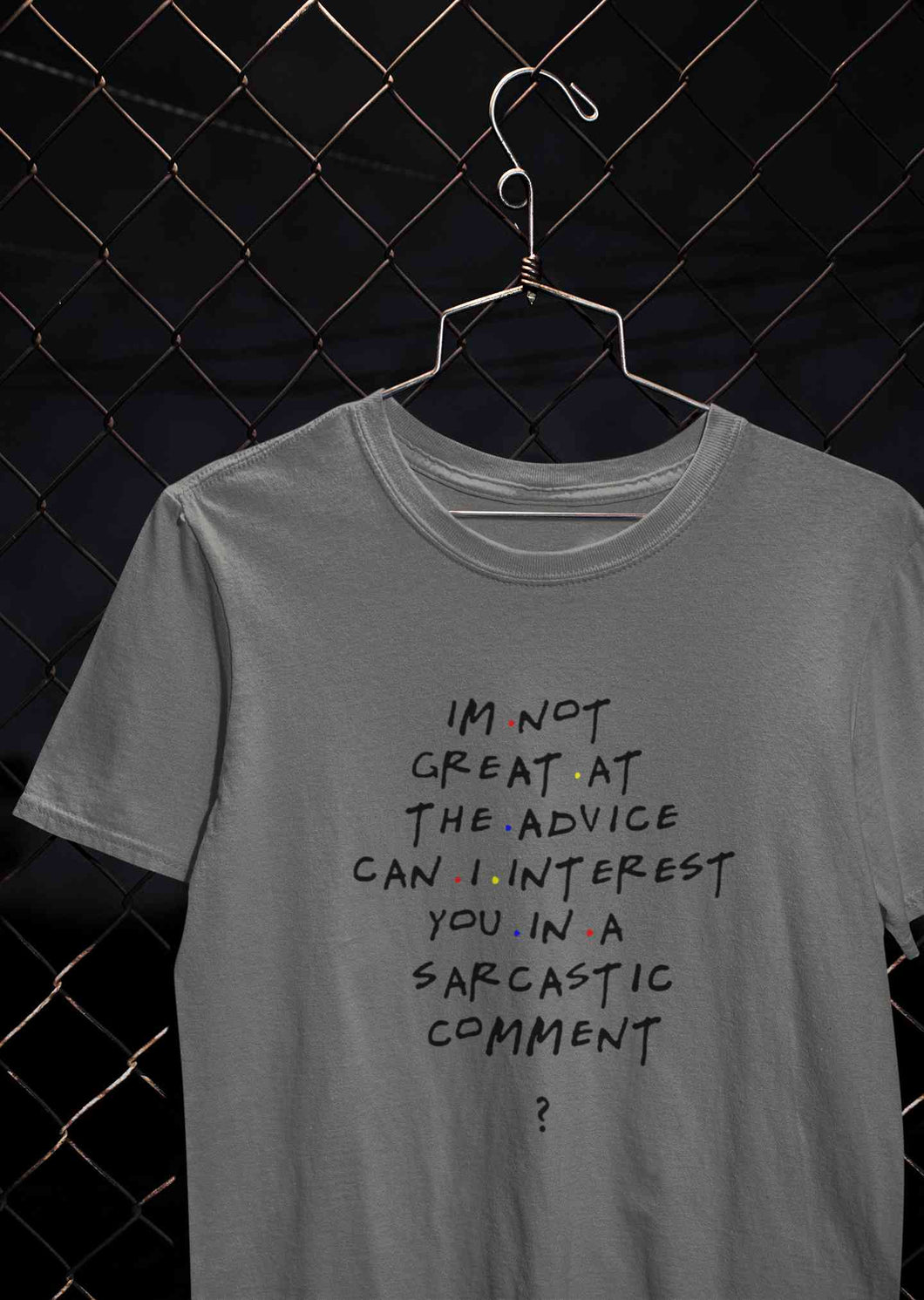 F.R.I.E.N.D.S Sarcastic Comment Chandler Women Half Sleeves T-shirt- KidsFashionVilla