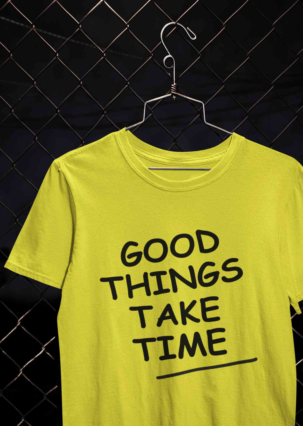 Good Things Take Time Mens Half Sleeves T-shirt- KidsFashionVilla