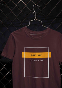 Out Of Control Women Half Sleeves T-shirt- KidsFashionVilla