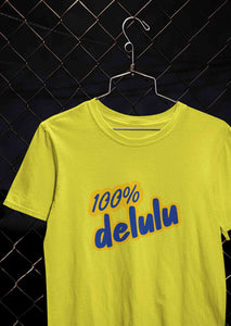100% Delulu Women Half Sleeves T-shirt- KidsFashionVilla